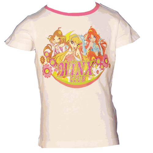 Tee Shirt manches courtes Winx blanc